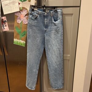 Levi's Light Blue Ribcage Straight Jeans